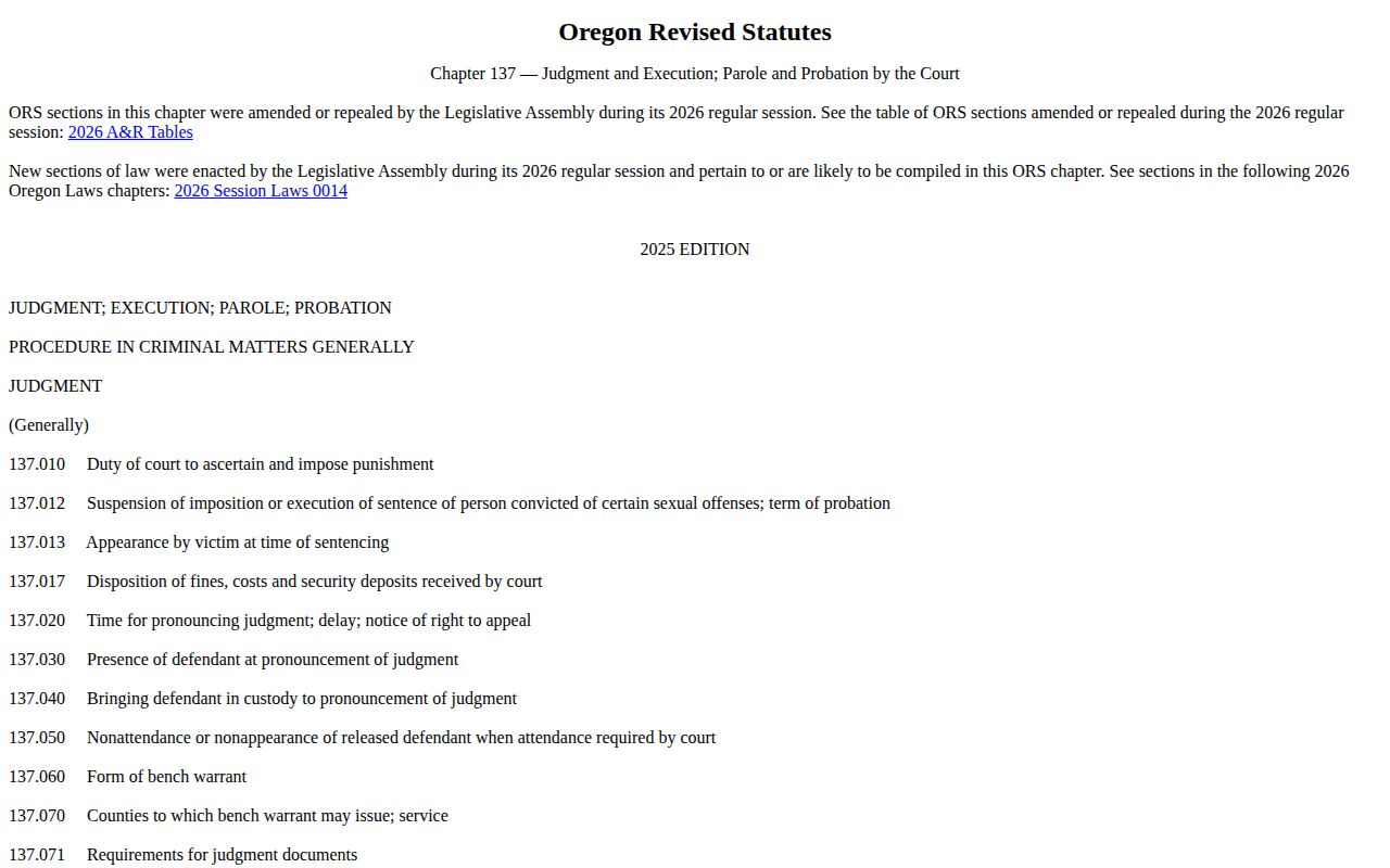 Oregon set-aside law affecting Morrow County release records